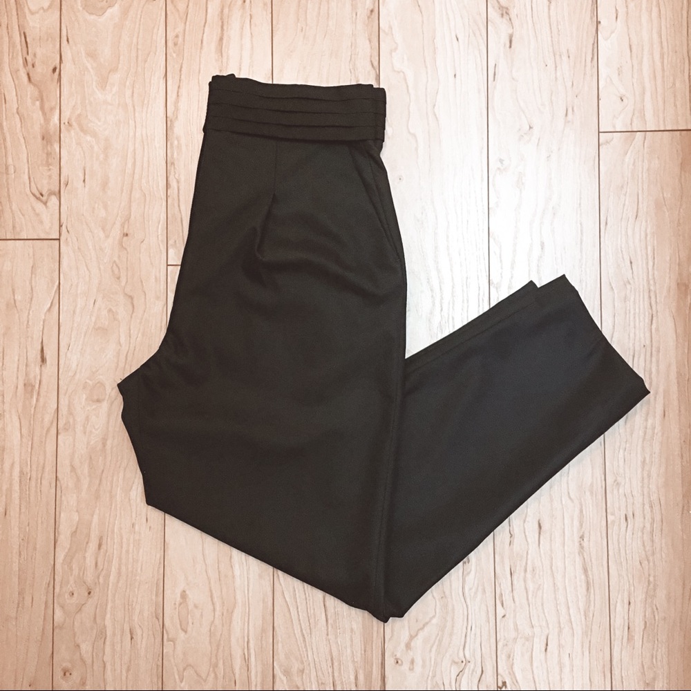 NWOT Sandro Navy Hight Rise Side Pockets Trousers Pants